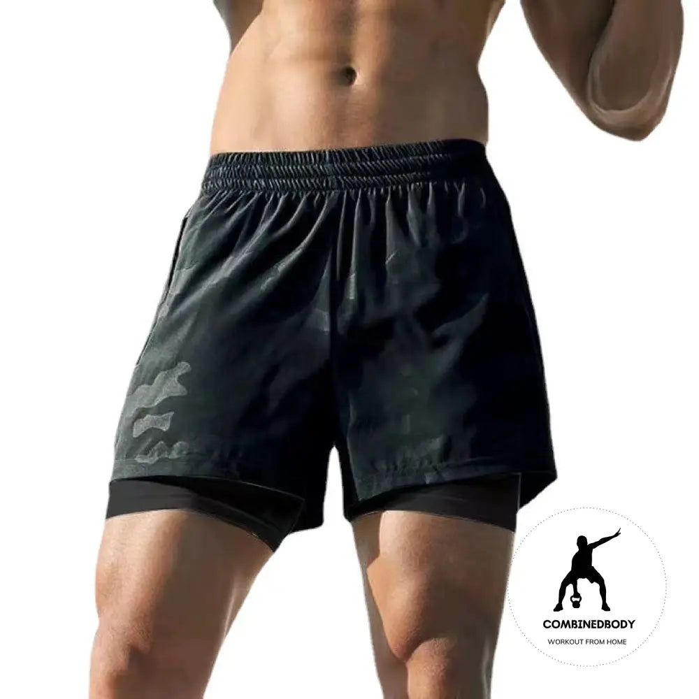 Double Layer shorts men's