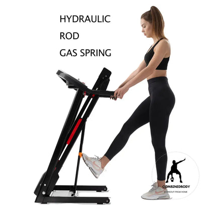 Folding Treadmills For Home - 3.5Hp Portable Foldable With Incline Electric Treadmill Running