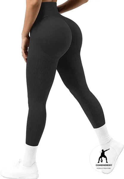 Peach seamless yoga pants