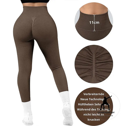 Peach seamless yoga pants