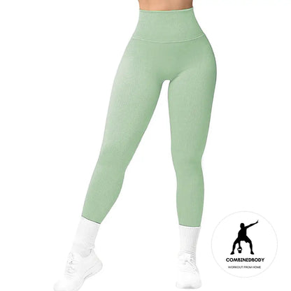 Peach seamless yoga pants